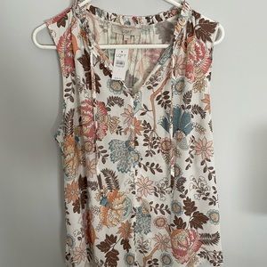 Loft floral tank top